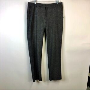 Banana Republic grey sky houndstooth wool blend pants fully lined sz 12